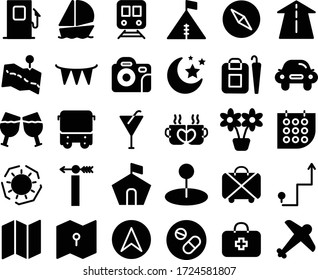 Media Icon Travel Solid Style for any purposes website mobile app presentation