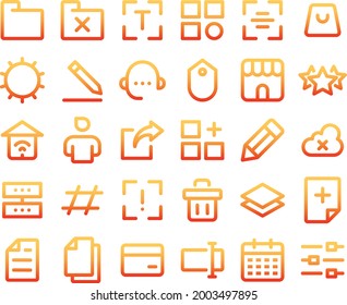 Media Icon user interface 32px for website and application 