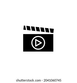 Plantilla de logotipo de ilustración de vector de icono de medios para muchos fines. Aislado sobre fondo blanco.