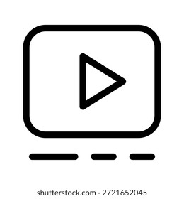 Ilustración de diseño de símbolo de Vector de icono de medios
