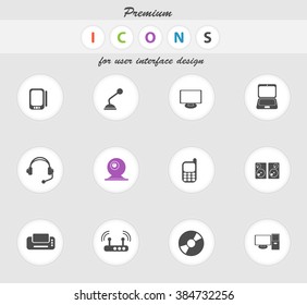Media icon for web sites and user interface
