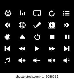 Media Icon - White