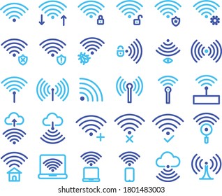 Media Icon wifi for any purposes website mobile app presentation