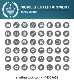 Media Icon,entertainment Icon Set,vector