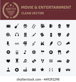 Media Icon,entertainment Icon Set,vector