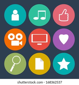 media icons