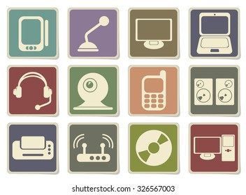 media icons