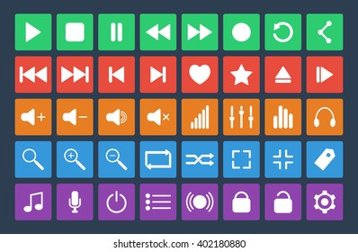 media icons