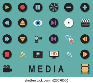 media icons