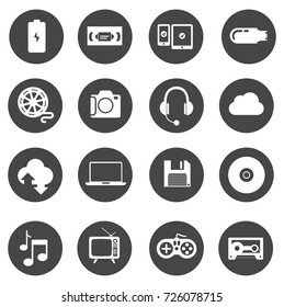 media icons