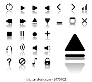 media icons (light version)