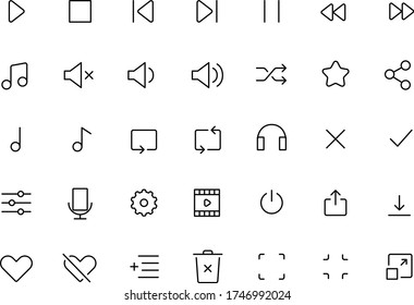 media icons pack for design and illustrations svg