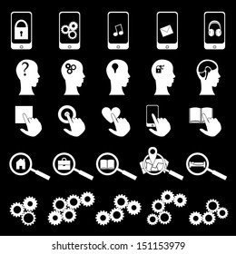 Media Icons Set - Isolated On White Background - Vector Illustration, Graphic Design Editable For Your Design. Media Logo