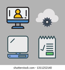 media icons set. vector set about [ iconsRandom:4] icons set.