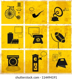 Media icons (vector) 3 high detailed vector icons