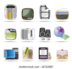 Media icons - Vector Icon Set