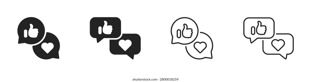 Media impression vector icons set. Post impression icon designs
