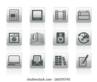 Media and information icons - Vector Icon Set 