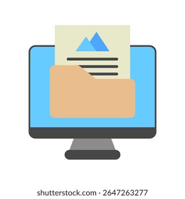 Media Kit Mini-Illustration flache Farbe Symbol, Verwendung für Journalisten, Rundfunk, Nachrichten und Medien UI, UX-Kit, App und Web-Entwicklung, digital oder Print.