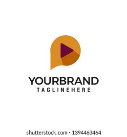media logo design concept template vector