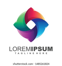 Media Logo Design Illustration Vector