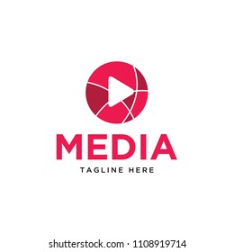 media logo design template