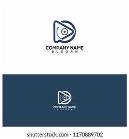 media logo design vector