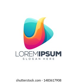 media logo design vector illustration