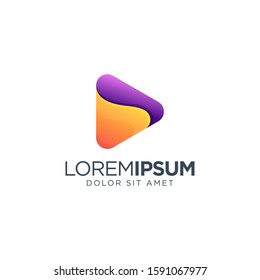 Media Logo Design vector illustration, colorful logo