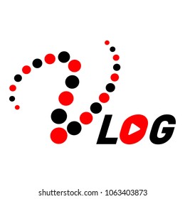 Media logo. Flat illustration of media vector logo for web