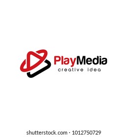 Media logo template vector illustration.