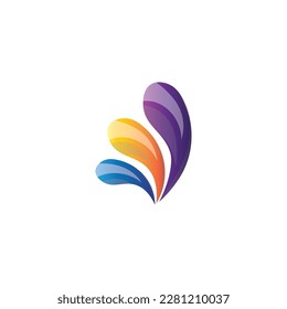 media logo  vector element water company coloring illustration design