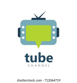 Media logo, video logo, channel logo template