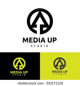 Media logo,vector logo template