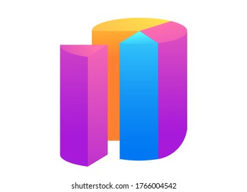 Media marketing Analytics background. Modern illustration slider site page. Concept of social marketing diagnostics. Web banner processes occurring in media marketing. Vector design image.