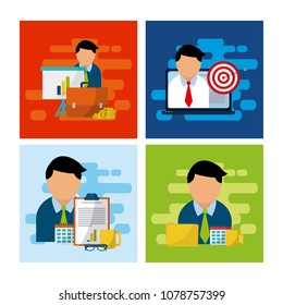 Media marketing business concept