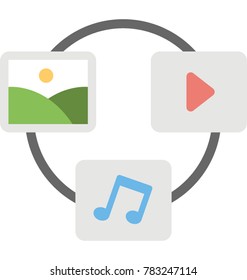 
Media Marketing Vector Icon
