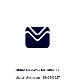 Media Message Illustration Vector Design Template. Suitable for Creative Industry, Multimedia, Entertainment, Educations, Shop, and any related Business
