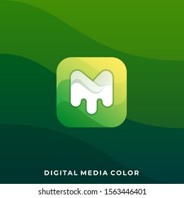 Media Message Illustration Vector Design Template. Suitable for Creative Industry, Multimedia, Entertainment, Educations, Shop, and any related Business