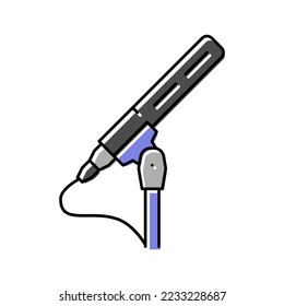 media mic microphone color icon vector. media mic microphone sign. isolated symbol illustration