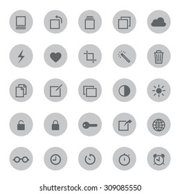 Media Mobile and communication icons vector illustration
