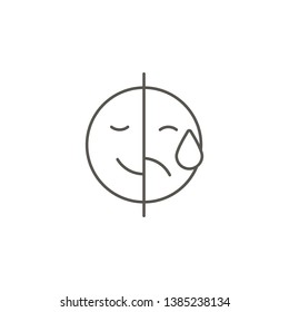 Media, mood, moody vector icon. Element of simple icon for websites, web design, mobile app, info graphics. Thick line icon for website design and development