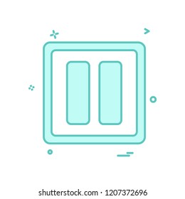 media music pause icon vector design