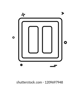 media music pause icon vector design