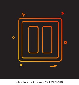 media music pause icon vector design