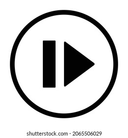 Media, Music player control button icon design vector