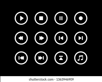 Media navigation button icons