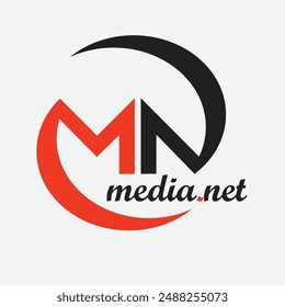 Media Net logo design in adobe illustrator