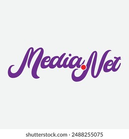 Diseño de logo de Media Net en adobe illustrator