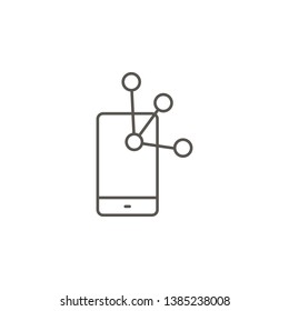 Media, network, mobile, profile vector icon. Element of simple icon for websites, web design, mobile app, info graphics. Thick line icon for website design and development